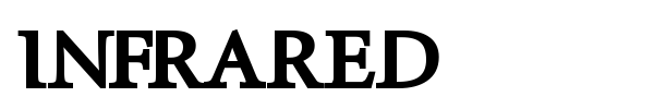 InfraRed font preview
